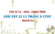 Giải Vật lí 11 trang 9 Chân trời Sáng tạo